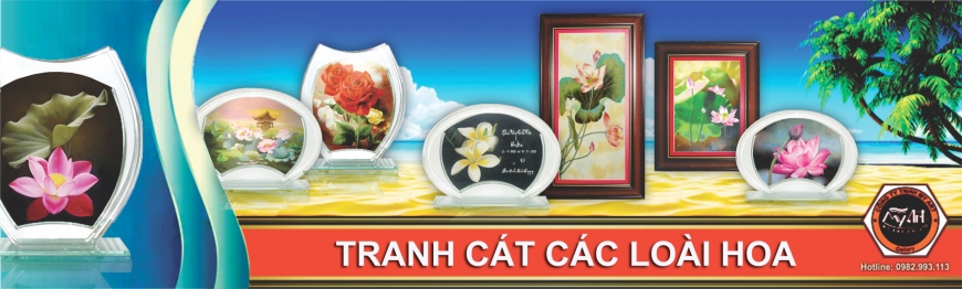 Tranh Cát Các Loài Hoa