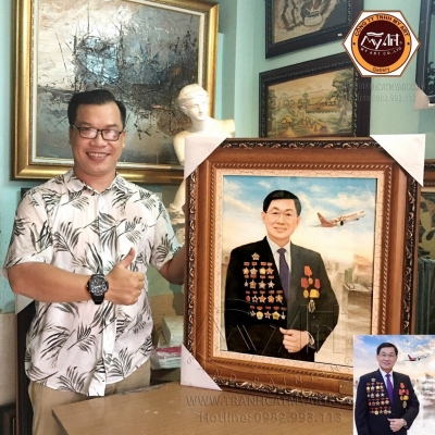 Tác phẩm mới: TRANH CÁT CHÂN DUNG - Doanh nhân - JOHNATHAN HẠNH NGUYỄN