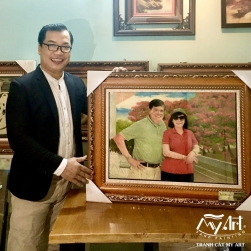 Tranh Cát Chân dung: Doanh nhân ĐẶNG VĂN THÀNH - Chủ tịch tập đoàn Thành Thành Công (TTC Group) và là nhà sáng lập