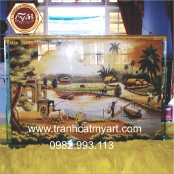 Tranh Cát Đồng Quê Việt Nam - PCT3023