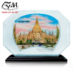 Tác phẩm Tranh Cát - CHÙA SHWESANDAW (Pyay) - Myanmar